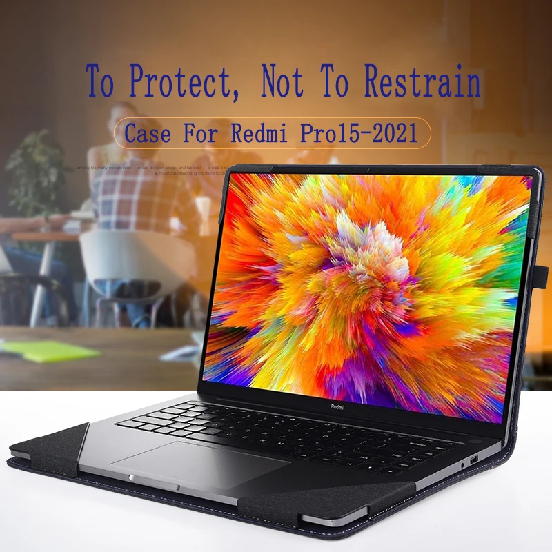 

Protective Case For Redmi Book Pro15 2021 Two-in-one Anti-fall PU leather Laptop Sleeve Detachable Notebook
