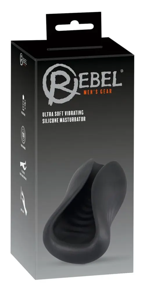 Черный вибромастурбатор Ultra Soft |