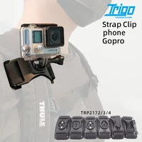trigo trp2174 phone mount computer holder gopro bracket for backpack belt outdoor mountain climbing bicycle accessories