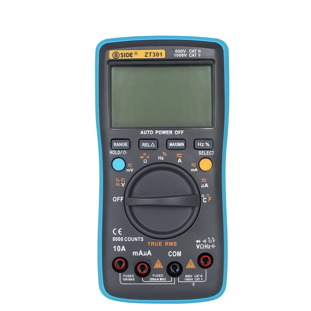 Цифровой мультиметр BSIDE ZT301 ZT302 измеритель емкости напряжения