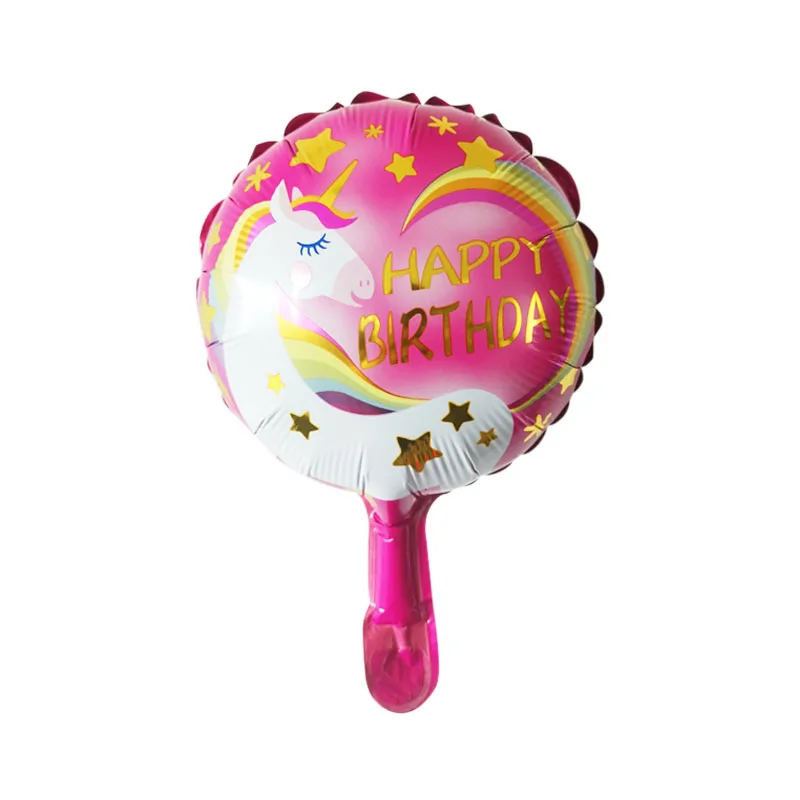 

10pcs/Lot 10Inch Happy Birthday Round Foil Air Inflatable Balloons Girl Boy Gift Birthday Party Decoration Baby Shower Globos