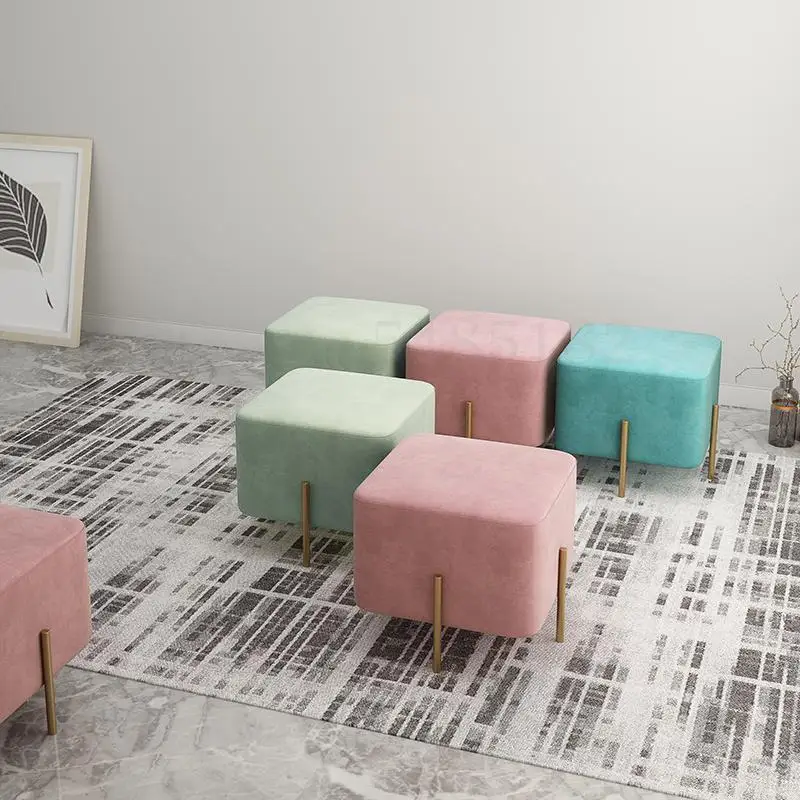 Скандинавский креативный сиреневый красный стул для дивана обуви домашняя