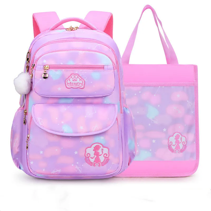 

new children School Backpack 3pcs set for Girls nylon princess school bags travel laptop bag Printing school Backpaks mochilas