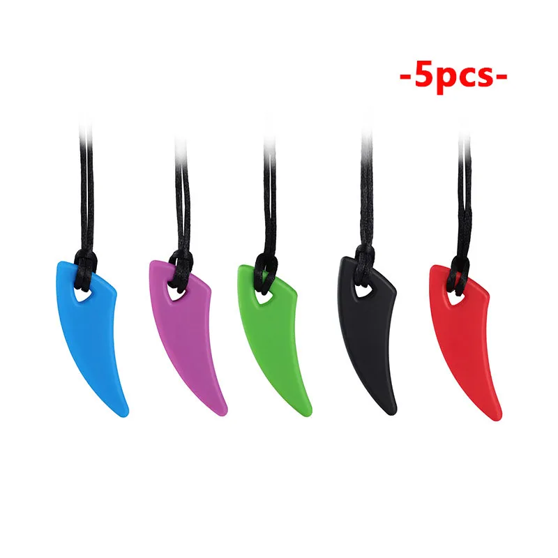 5 шт. силиконовое ожерелье для прорезывания зубов |