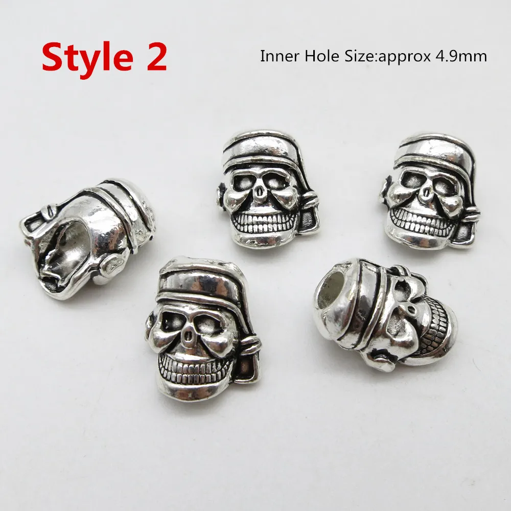 Трубчатые кольца для мужчин и женщин с черепами 5 шт.|dreadlock beads|dreadlock bead clipbeads dreadlock |