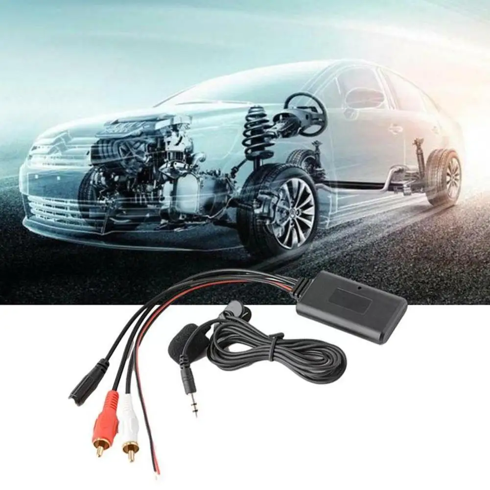Автомобильный 2rca штекер Bluetooth-совместимый аудиокабель Rca Bluetooth для альпийских