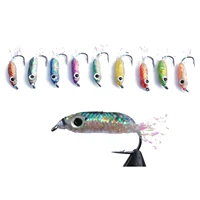 tigofly 10 pcslot size 2 weight saltwater lure bait wet fly fishing flies lures set