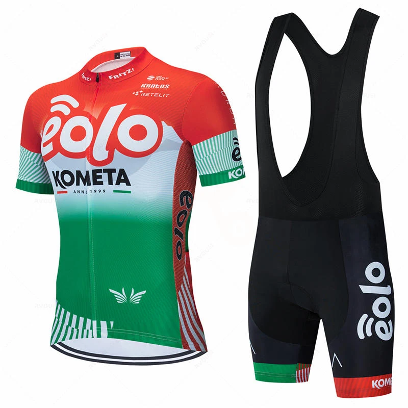 Eolo Kometa Team 2021 Велоспорт Джерси 19D велосипедные шорты комплект Ropa Ciclismo мужские