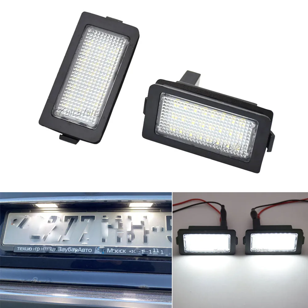 

2X LED Number License Plate Lamps OBC Error Free Light For BMW E38 7 Series 728i 730i 730d 740i 740d 740iL 750i 750iL 1995-2001