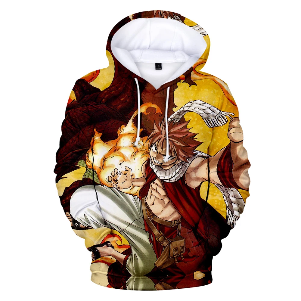 Модные креативные Fairy Tail толстовка с капюшоном длинным рукавом кофты мужская