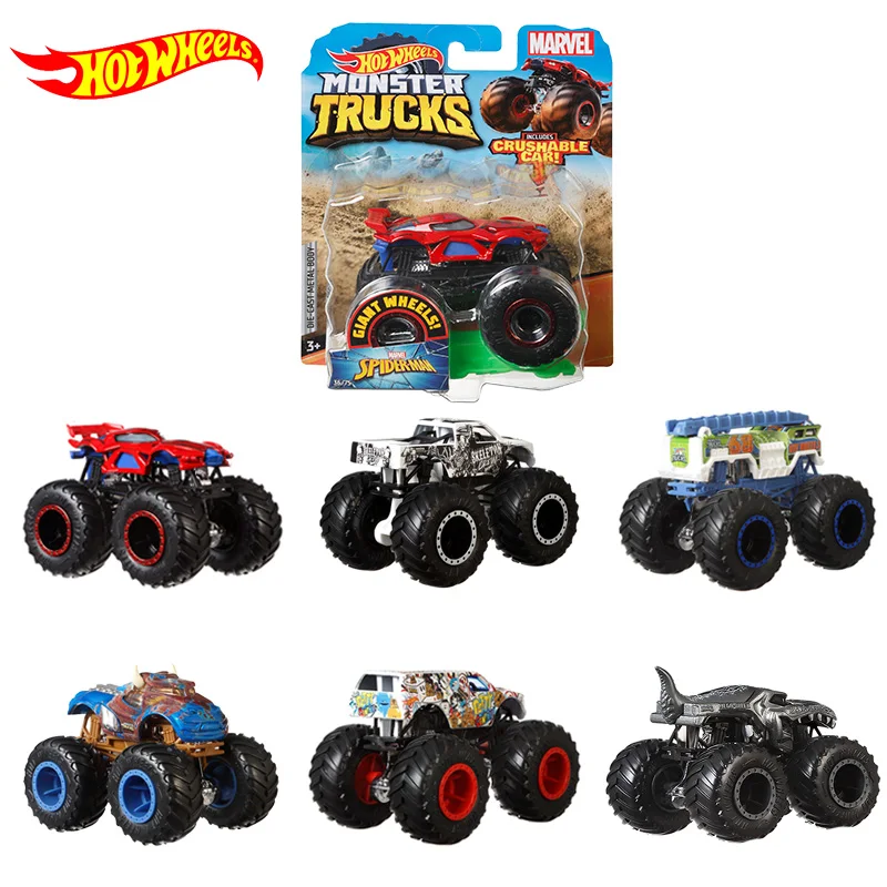 Литой автомобиль Hot Wheels Monster Truck оригинальная модель автомобиля 1/24 детские