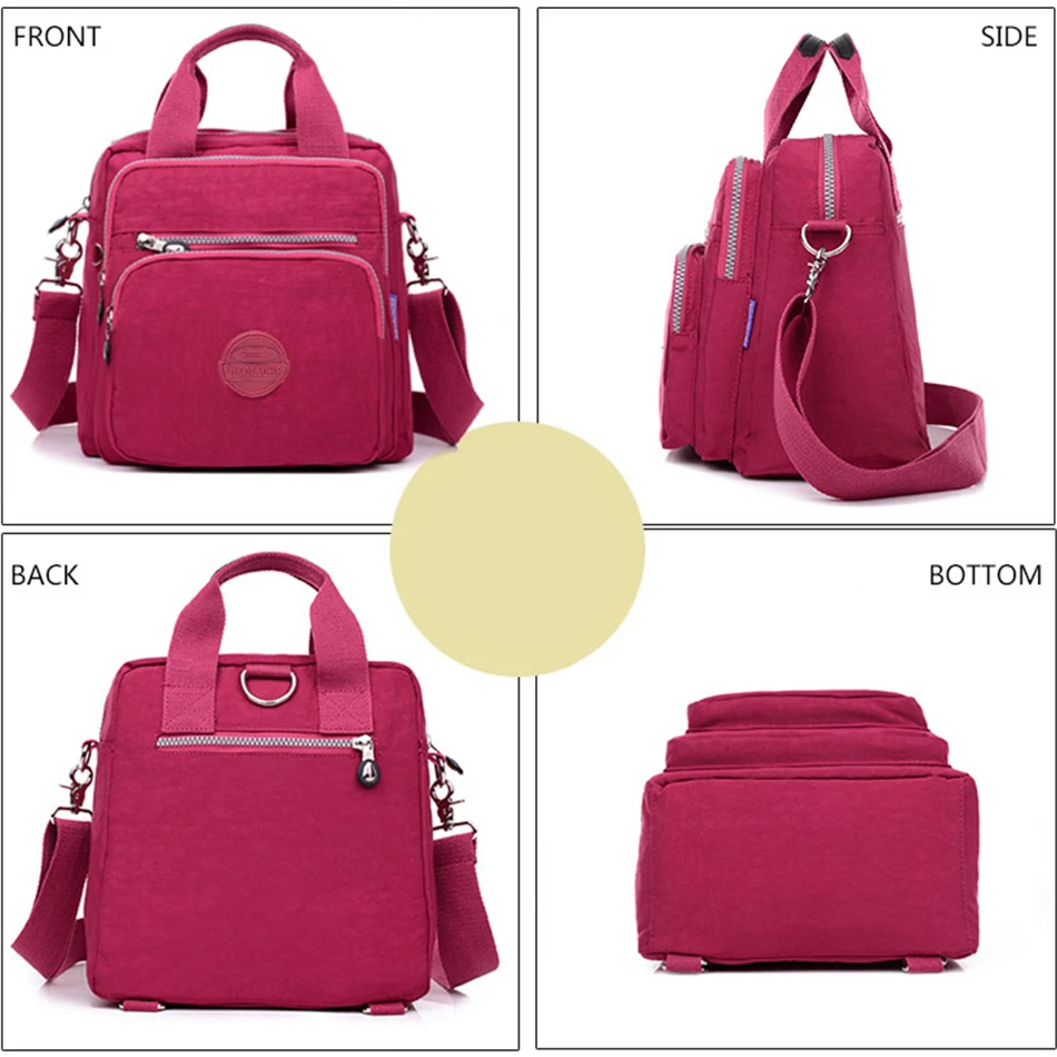 Женский маленький рюкзак 3 в 1 Высококачественная Водонепроницаемая нейлоновая