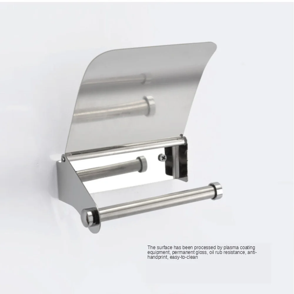 Хромированная держатель для бумажных полотенец туалета настенное крепление