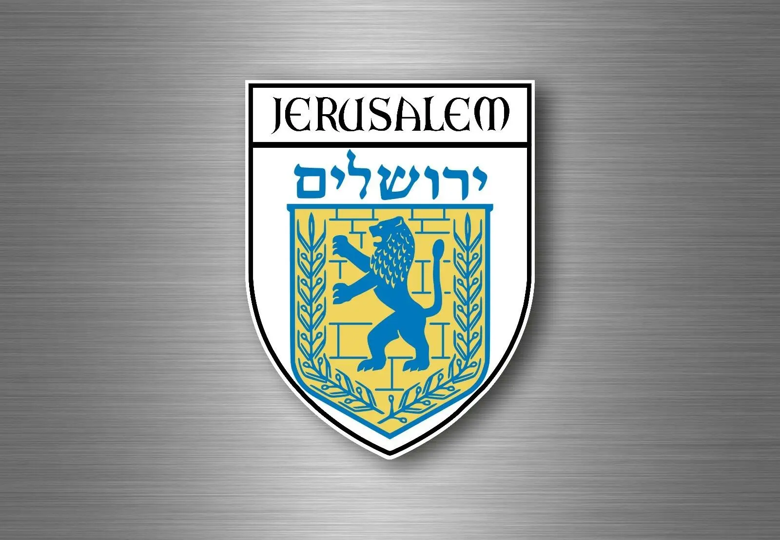 

Hot Sell Sticker Car Motorbike Coat of Arms City Flag Jerusalem Stickers for Laptops, Office Supplies, Motorcycles, Cars
