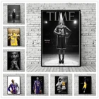 Настенный художественный плакат, Мамба, баскетболист, Mvp, суперзвезда спорта, звезда Коби Брайант, Картина на холсте, домашний декор, спальня, принты, фрески