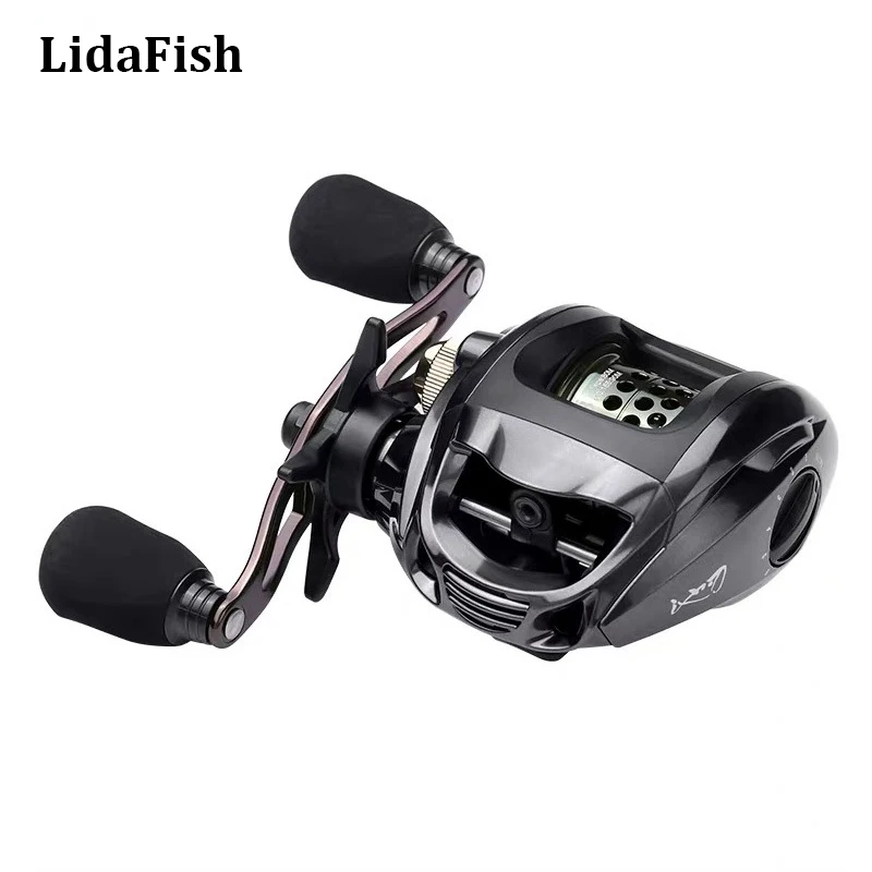 LIDAFISH Brand 12+1 Ball Bearings Baitcasting Reel 6.3:1 High Speed Weight 190g Fishing Wheel Metal Spool Fishing Tools