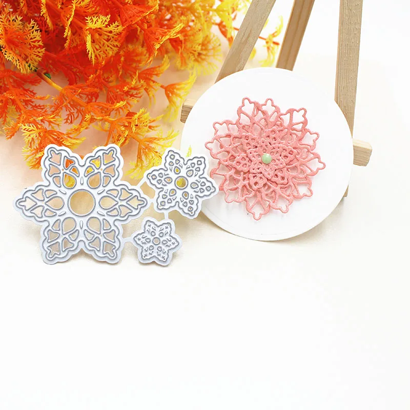 Скрапбукинг рамка с цветами металла резки штампы высечки ремесло карточка