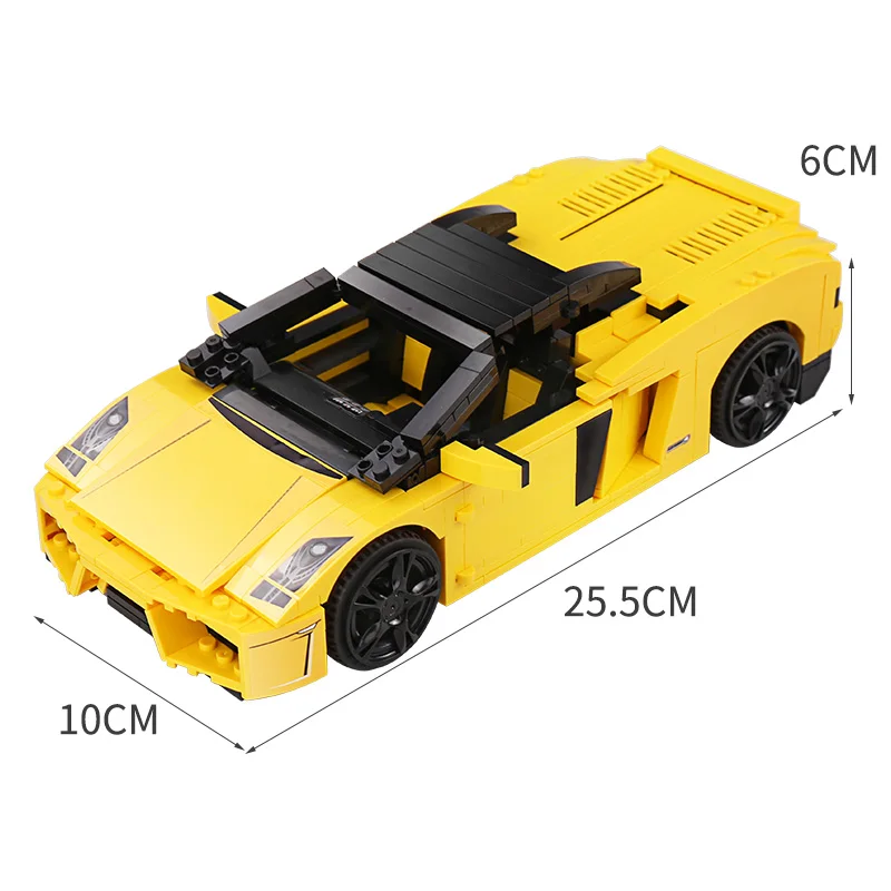 Yile 011 Technic Car Series 8169 Gallardo LP 560 4 скоростной спортивный автомобиль строительные блоки