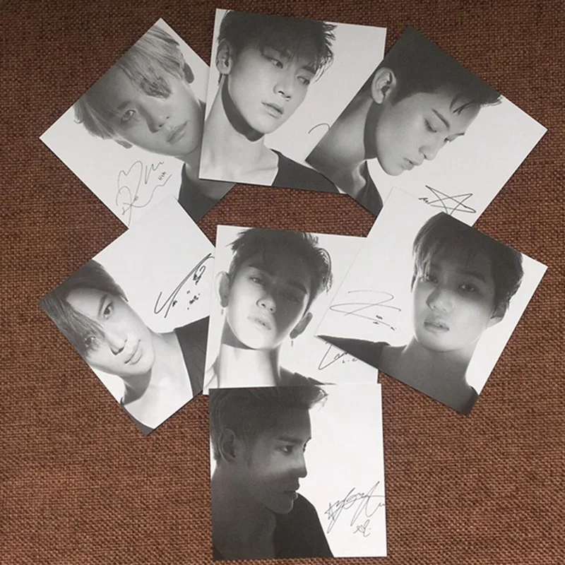 SUPER M Signature Photocard Poster BAEKHYUN MARK KAI TEN LUCAS TAEMIN TAE YOUNG For Fan Welfare New K-pop SUPERM Lomo Photo Card |
