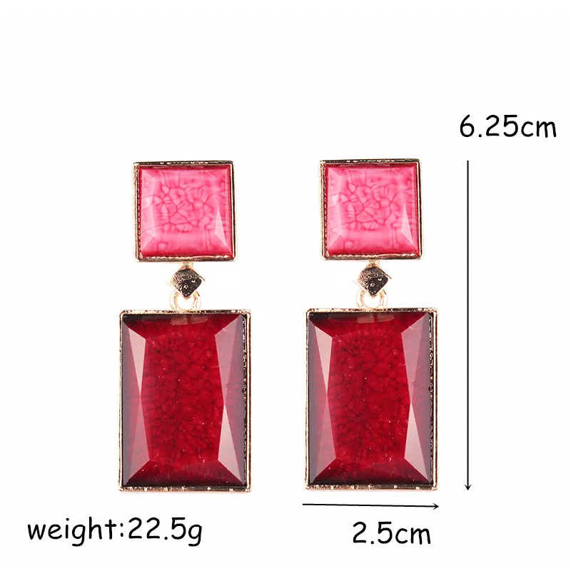 Серьги подвески с кристаллами 5 цветов|Серьги-подвески| |