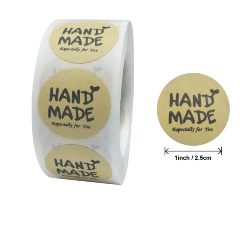 

500PCS Christmas Tree Labels Thank You Sticker Sealing Kraft Paper Stickers Stationery & Office Supply Decoration Scrapbooking