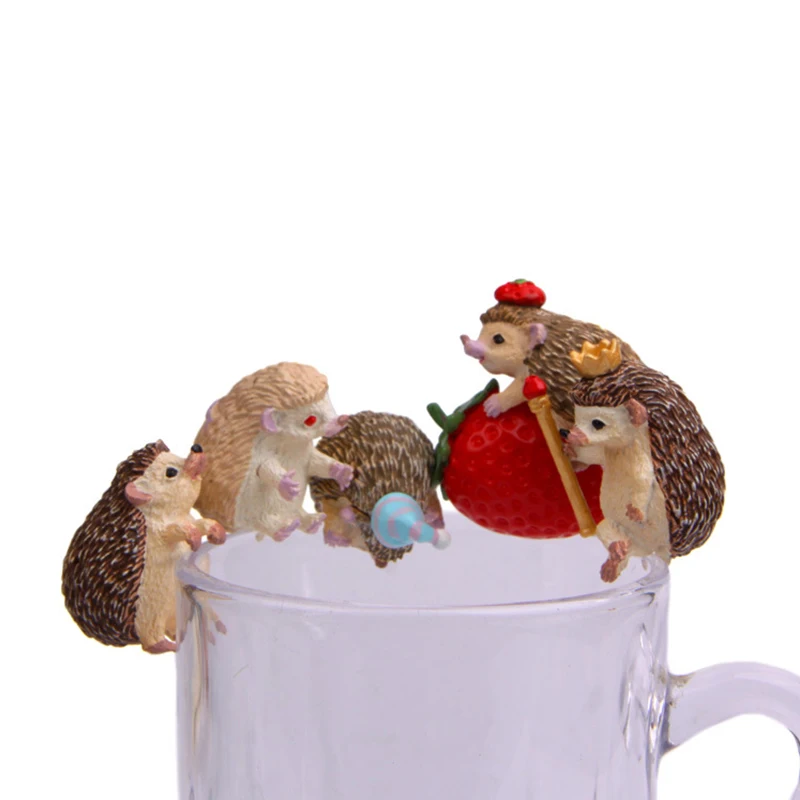 Искусственные ежики животные миниатюрное украшение для сада в виде Феи Мини