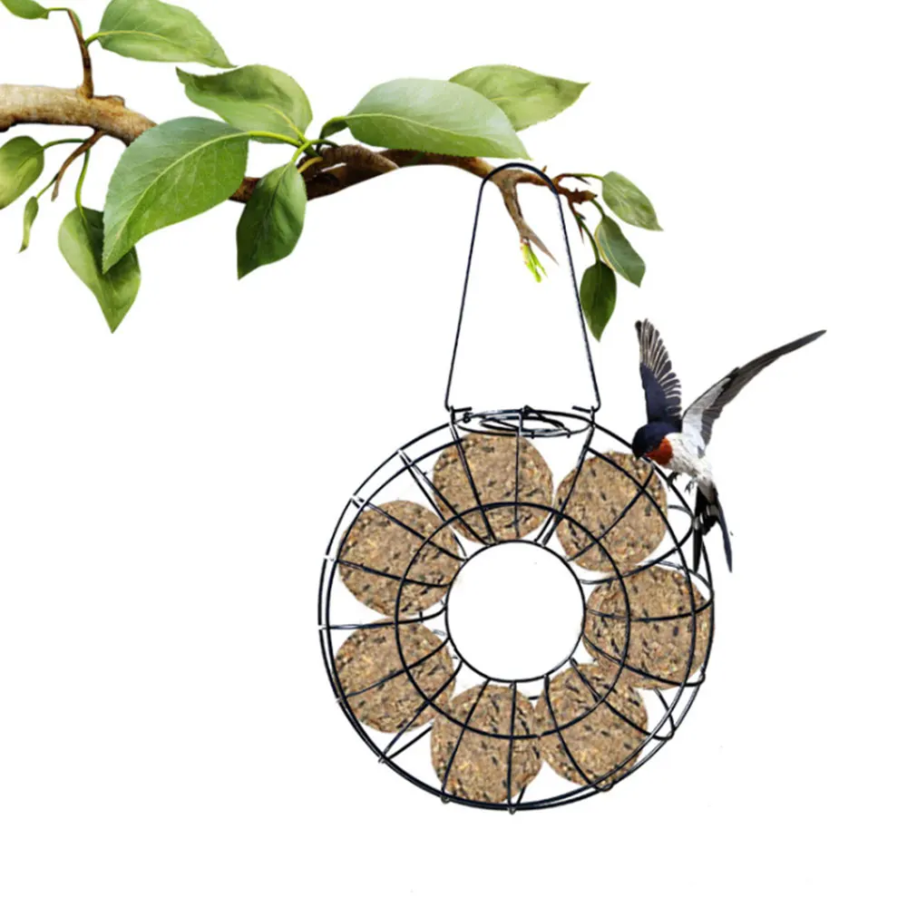 Универсальная кормушка для птиц сетчатый дозатор кормления из железной