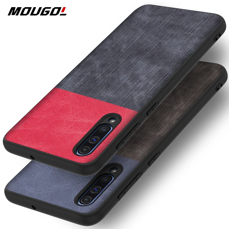 

For Samsung A30 A50 Phone Case Cover Soft Denim Cloth Fabric Silicone Edge Protect Case For Samsung Galaxy A30 50 Case FundaFor