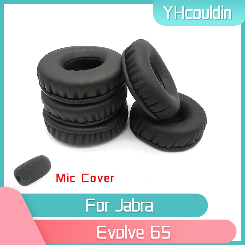 

YHcouldin Earpads For Jabra Evolve 65 Headphone Accessaries Replacement Wrinkled Leather