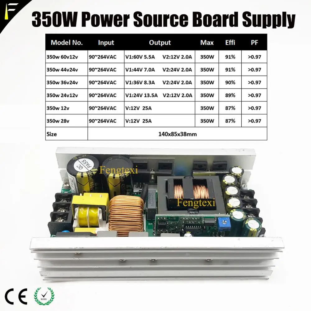 Switch Swap Power 350w36v24v 350w28v12v LED COB Blinder Strobe Light Power Board Pack fit 72x3w 84x3w Disco RGB Par Can Light