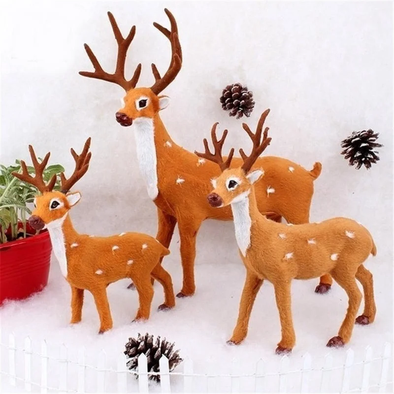 Рождественская Кукла лося плюшевая имитация оленя для дома Рождественский