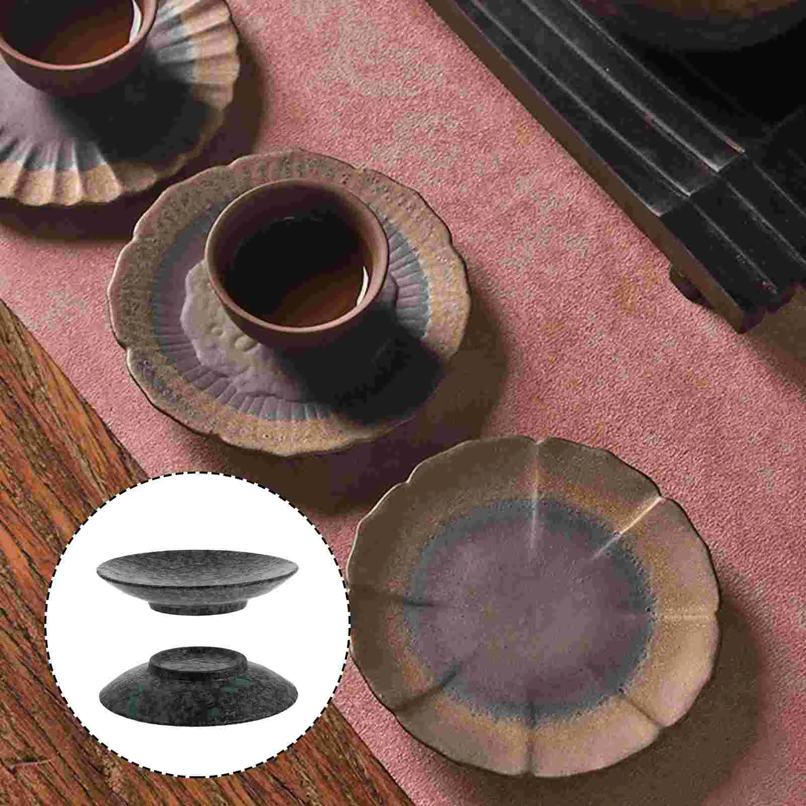 1 шт. керамическая круглая подставка Изолированная декоративная под чашку | Дом и