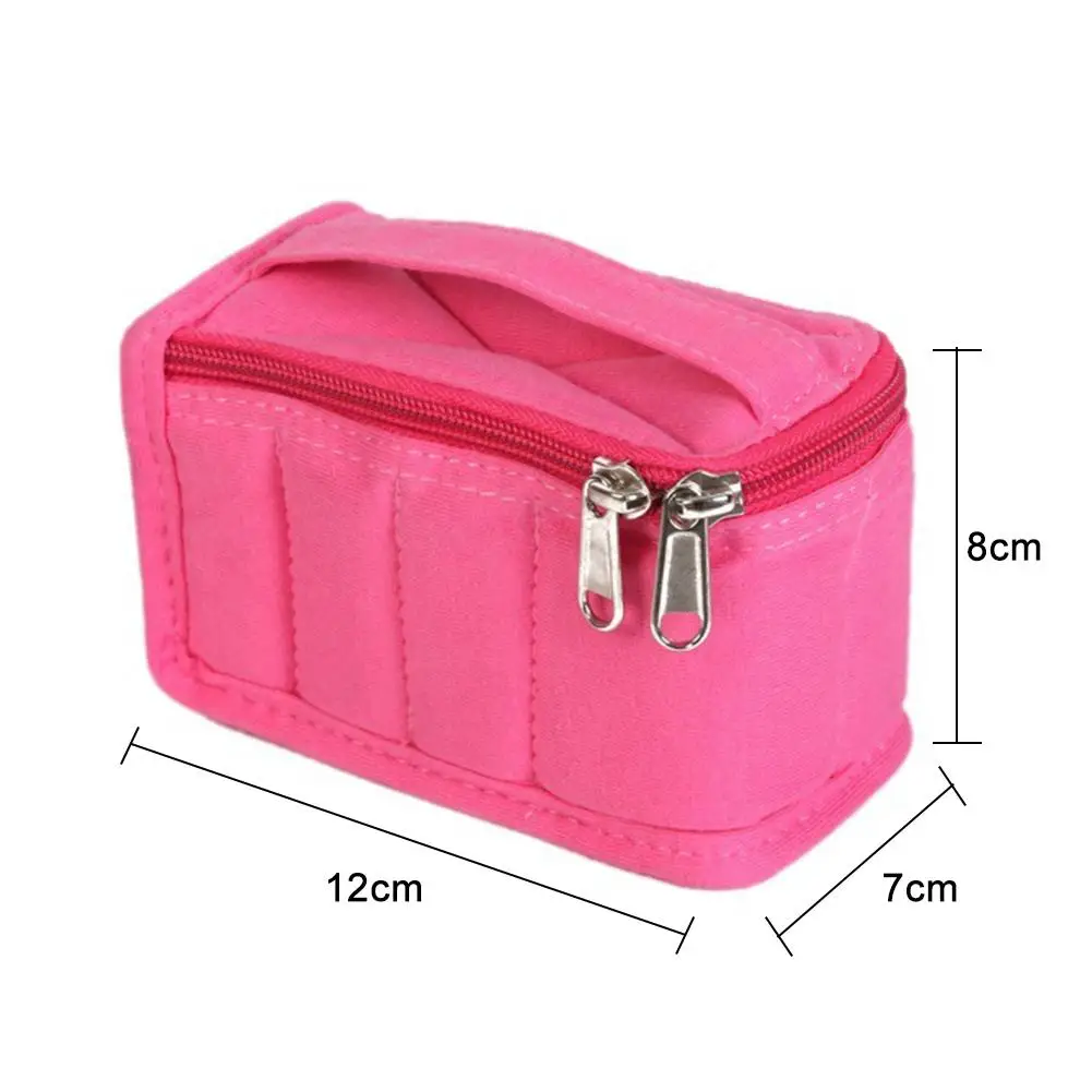 Портативный 8 ячеек натуральный хлопок бутылок с эфирными маслами для хранения