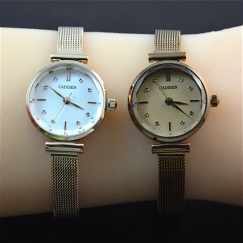 2020 New Luxury Women Watch CADISEN Fashion Quartz Stainless Steel Gold Strap Women Wrist Watches Relojes Mujer Gifts Female enlarge