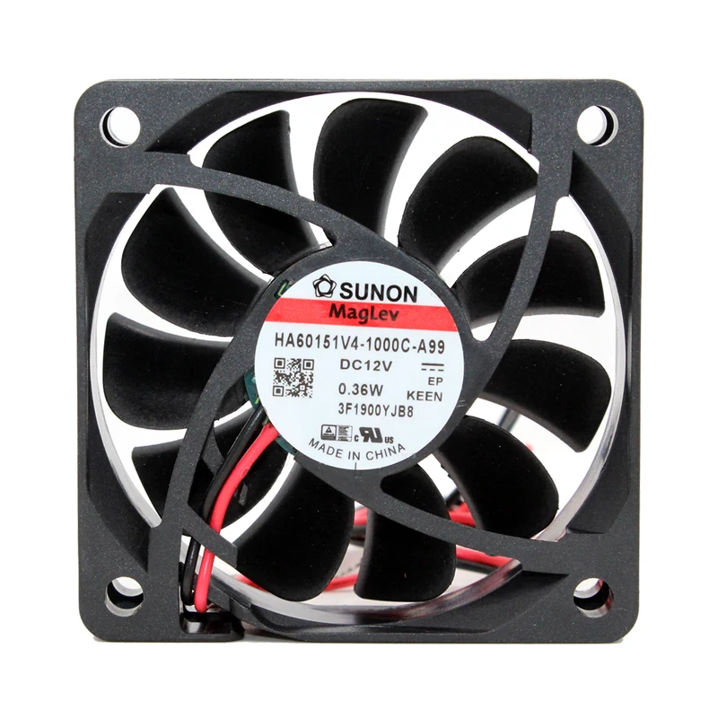 SUNON HA60151V4 1000C A99 Сервер охлаждающий вентилятор AC/DC 12V 0 36 W 60x60x15 мм 2 провод|Кулеры и