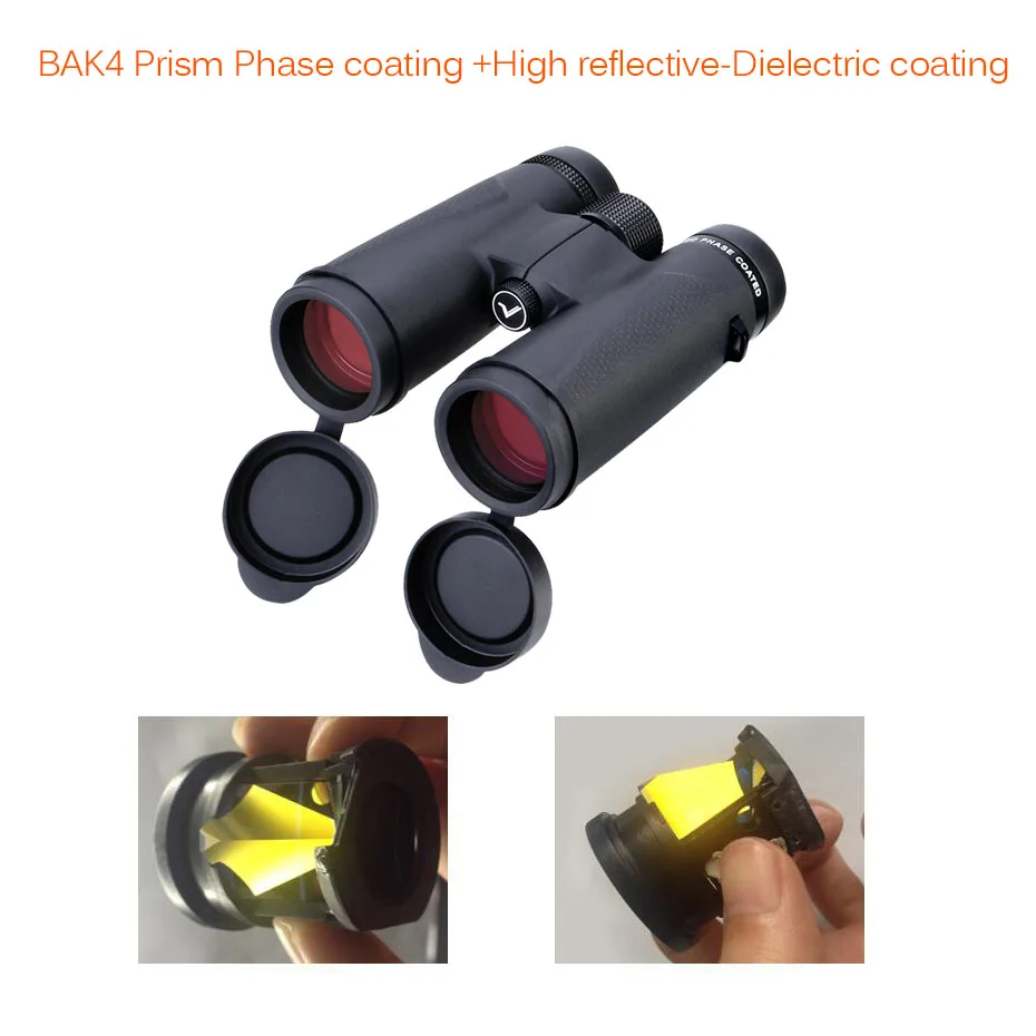 Телескоп ED Бинокль 8X32/10x42 BAK4 призма коррекция фазы покрытием высокой мощности охотничий бинокль высокой четкости SV202 для походов кемпинг наблюдение за птицами охота стрельба из лука стрельба астрономия