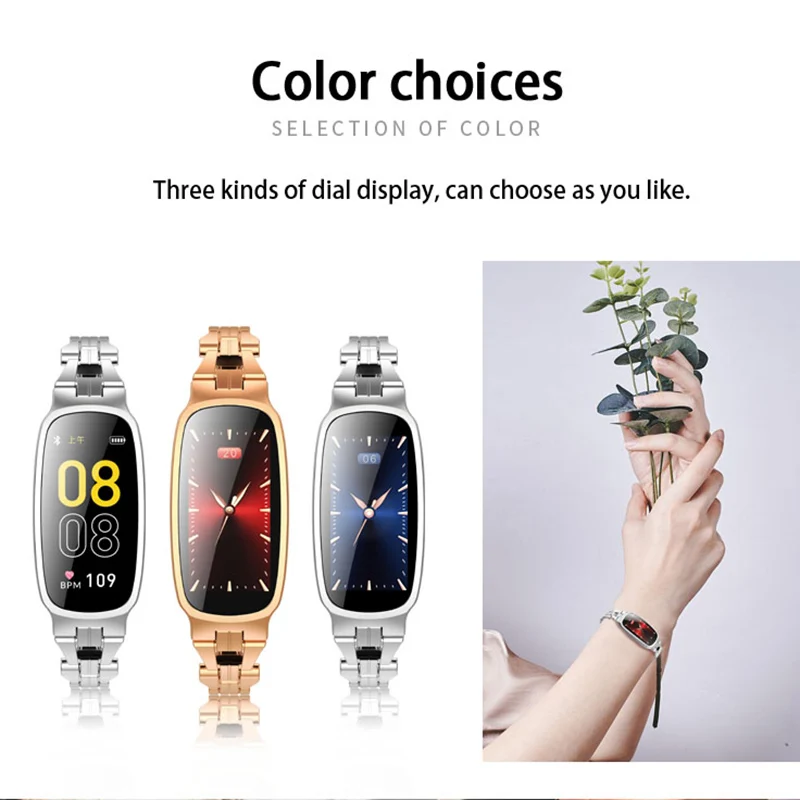 

B72 Bluetooth Smart Watch Women Bracelet IP67 Waterproof Heart Rate Monitor Blood Pressure Fitness Female Sports Lady Smartwatch
