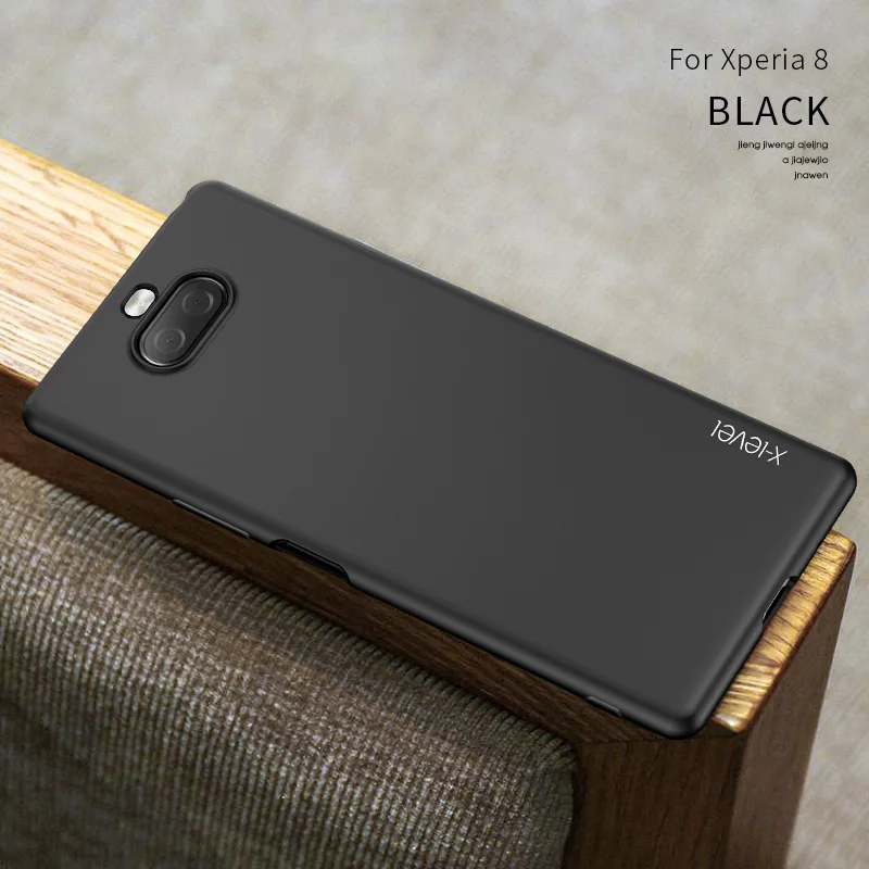 X-Level Мягкий силиконовый чехол для sony Xperia 1 5 X Level Ультратонкий матовый ТПУ защитный чехол для Xperia 8 - Цвет: Black