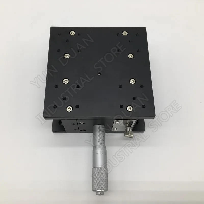 Z Axis 125*125mm 5" Trimming Station 20mm Stroke Lift Displacement Platform Heavy Load Guide Way Linear Stage Sliding Table |