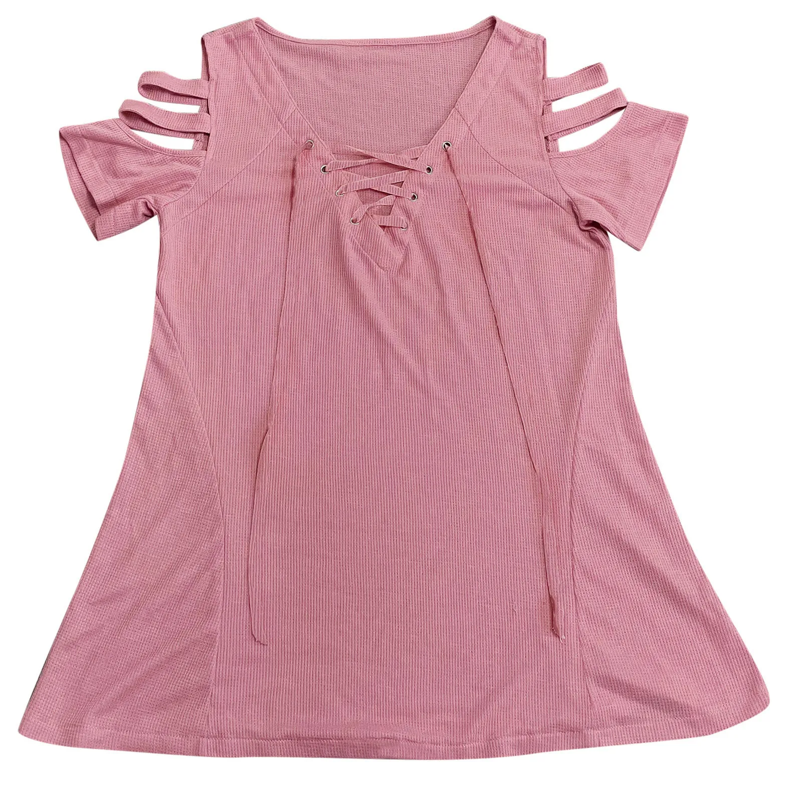 

Womail T-shirt woman tshirts vintage t shirt Womens Sexy Zipper Short Sleeve Fold Casual Blouse Tops corset top y2k crop top