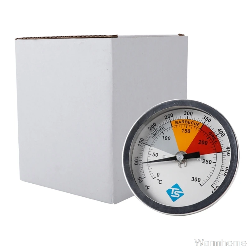 

0-300 / 50-550 BBQ Analog Thermometer for Charcoal Grill Pit Barbeque Smoker Analog Bimetal Hood Lid Temperature Gauge O20 20