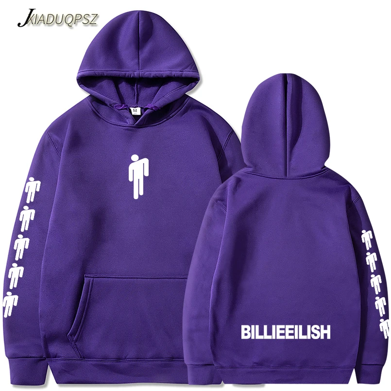 Новая популярная Толстовка Billie Eilish для мужчин черная хлопковая толстовка с