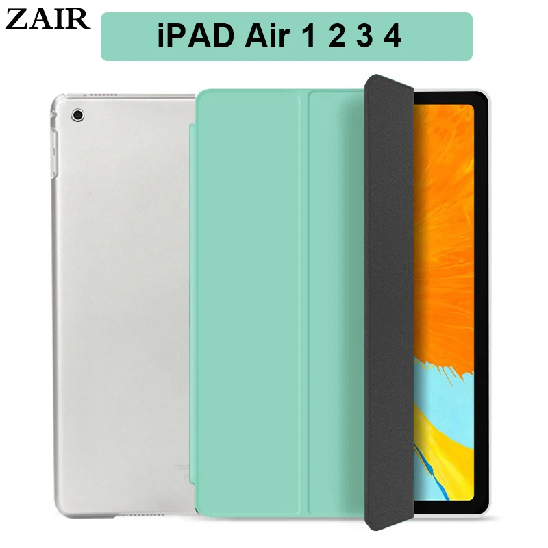 

Чехол для iPad Air 1 Air 2, чехол 9,7 дюйма из искусственной кожи тройного сложения, чехол для планшета Apple iPad Air 3 10,5 дюйма Air 4 10,9, чехол с автоматическ...