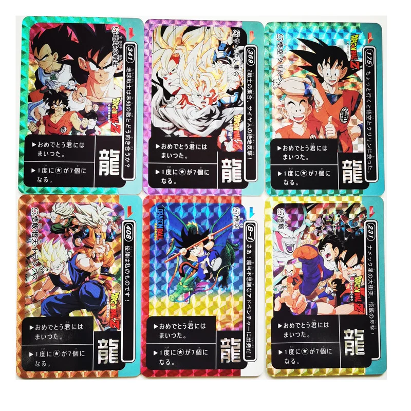 

9pcs/set Dragon Ball Z PP Dragon Card Super Saiyan Goku Vegeta Reproduce Hobby Collectibles Game Anime Collection Cards