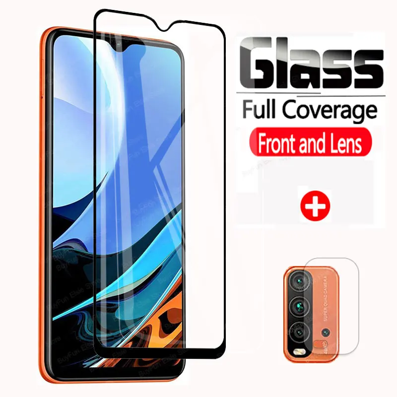 Закаленное стекло 2-в-1 для Xiaomi Redmi 9T защита экрана защитная пленка камеры Redme Red mi