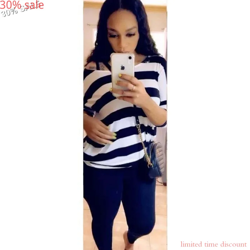 Женский комплект короткий рукав круглый вырез футболка свободные плечи топы для