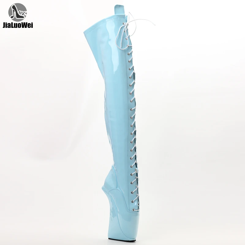 Сапоги-чулки женские на очень высоком каблуке 18 см/7 дюймов | Обувь