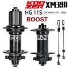 Велосипедная втулка 141*10 мм QR KOOZER XM390 BOOST 72 клик MTB 4 подшипника горный велосипед Hub 32 отверстия для 8 9 10 11 12 Скоростей для HG XD MS