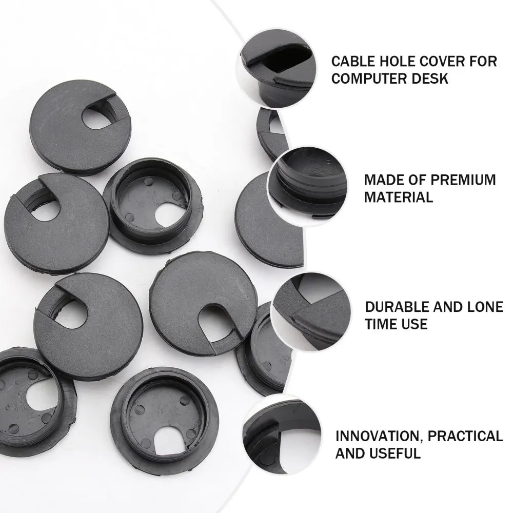 12 шт. круглые коробки для управления кабелями хранения проводов с отверстиями