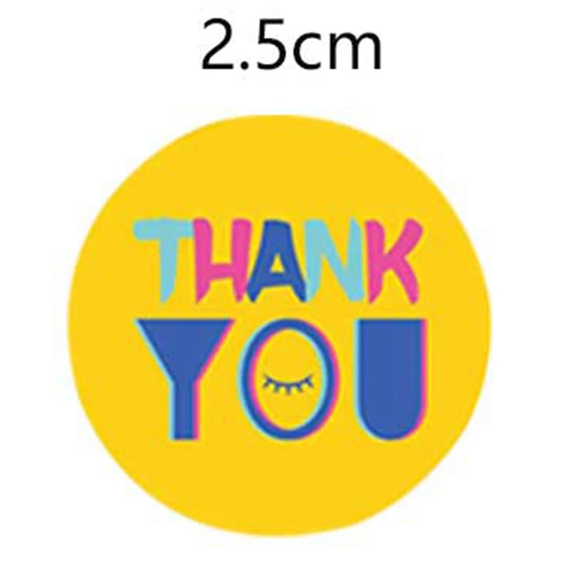 500 шт./рулон 8 типов наклейка спасибо для ярлыка уплотнения декорирования